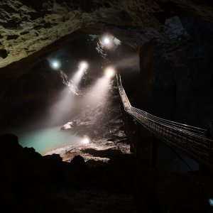 Фото №13 - Подземный зал с озером в Новоафонской пещере в Абхазии