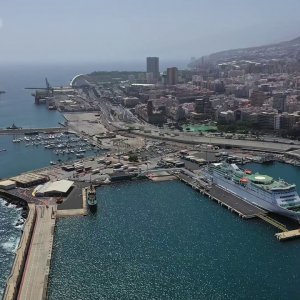 Видео круизного порта в Санта-Крус-де-Тенерифе, Испания