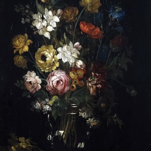 Картина Ваза с розами и цветами миндаля - Музей Прадо