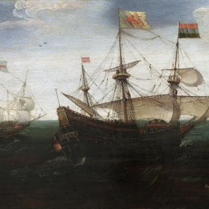 Картина Морской бой - Музей Прадо