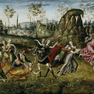 Картина Похищение сабинянок, 1496 - Музей Прадо