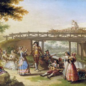Картина Мост через канал в Мадриде, 1784 - Музей Прадо