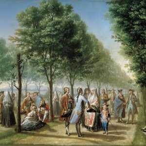 Картина Прогулка в мадридском парке, 1785 - Музей Прадо
