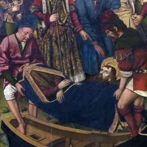 Картина Перемещение тела св Иакова Старшего во дворец Королевы Лупы, 1480 - 1490 - Музей Прадо
