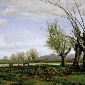 Картина Берег реки Мансанарес, 1878 - Музей Прадо