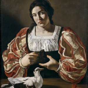 Картина Женщина с голубем - Музей Прадо