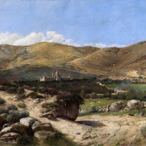 Картина Пейзаж с Эскориалом, 1901 - Музей Прадо