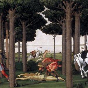 Картина История Настаджио дельи Онести (II), 1483 - Музей Прадо