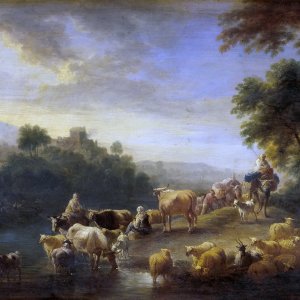 Картина Пейзаж с коровами - Музей Прадо
