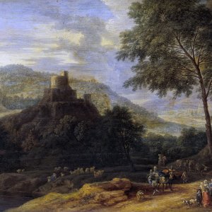 Картина Пейзаж с пастухами №1 - Музей Прадо