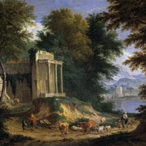 Картина Пейзаж с руинами - Музей Прадо