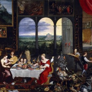 Картина Вкус, слух и осязание, 1620 - Музей Прадо