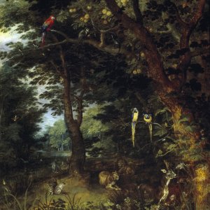 Картина Земной рай, 1620 - Музей Прадо