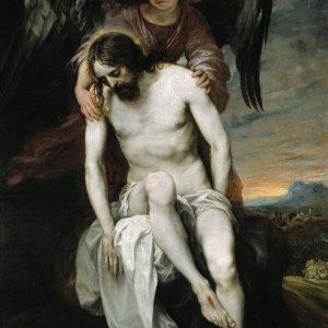Картина №2 Мертвый Христос, поддерживаемый ангелом, 1646 - 1652 - музей Прадо