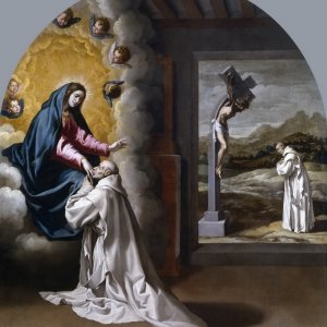 Картина Видение Девы Марии Хуану Форту, 1632 - музей Прадо