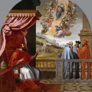 Картина Видение папы Виктора III, 1626 - 1632 - музей Прадо