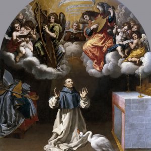 Картина Видение святому Югу музыцирующих ангелов, 1632 - музей Прадо