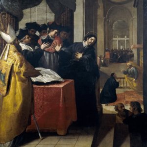 Картина История св Жана де Мата, основателя ордена тринитариев, 1634 - музей Прадо