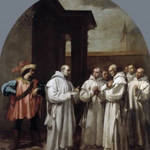 Картина Папа Урбан II призвал святого Бруно в Рим, 1626 - 1632 - музей Прадо