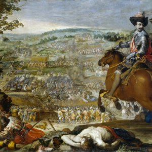 Картина Победа в битве при Флерюсе, 1634 - музей Прадо