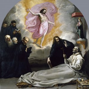 Картина Смерть преподобного Одо Новарского, 1632 - Музей Прадо