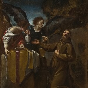 Картина Св Франциск с двумя ангелами - Музей Прадо