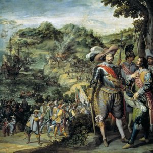 Картина Освобождение острова Сан-Кристобаль, 1634 - Музей Прадо