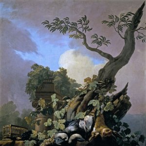 Картина Охотничий натюрморт в пейзаже, 1774 - Музей Прадо