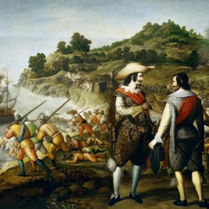 Картина Освобождение Сан-Хуана в Пуэрто-Рико, 1634 - 1635 - Музей Прадо