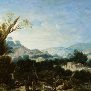 Картина Пейзаж с пастухами №3 - Музей Прадо