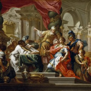 Картина Александр Великий в Иерусалимском храме, 1736 - Музей Прадо