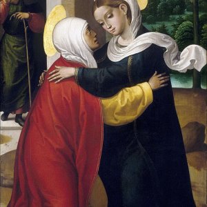 Картина Встреча Марии и Елизаветы, 1535 - Музей Прадо