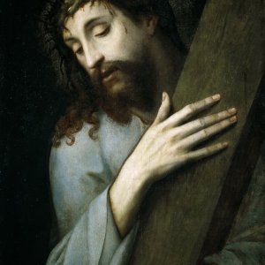 Картина Иисус с крестом, 1555 - Музей Прадо