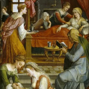Картина Рождение Богородицы, до 1550 - Музей Прадо