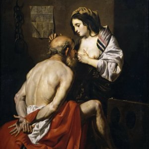 Картина Римское Милосердие, 1620-е - Музей Прадо
