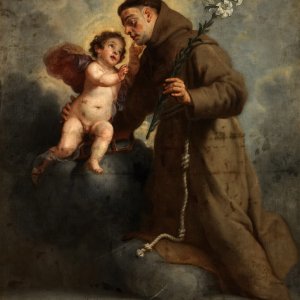 Картина Святой Антоний Падуанский с Младенцем Христом, 1655 - Музей Прадо