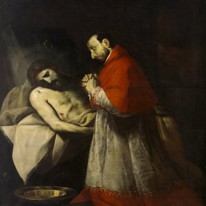 Картина Св Карл Борромео у тела мертвого Христа, 1610 - Музей Прадо
