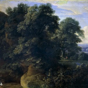 Картина Пейзаж с озером - Музей Прадо