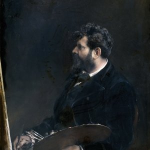 Картина Автопортрет, 1884 - Музей Прадо