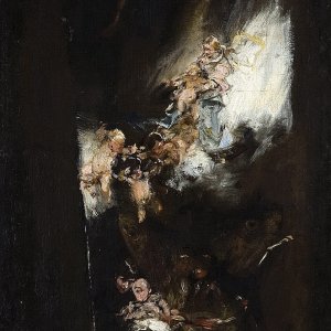 Картина Мария Кристина Габсбург-Лоррен и Альфонс XIII - Музей Прадо