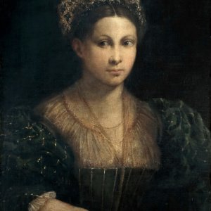 Картина Дама в зеленом тюрбане, 1530 - Музей Прадо