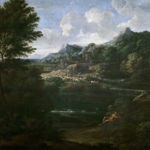 Картина Пейзаж с пастухом, 1645 - Музей Прадо