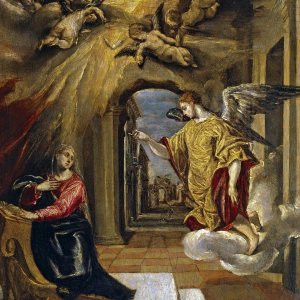 Картина Благовещение, 1570 - Музей Прадо