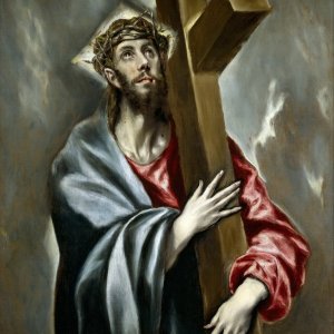 Картина Христос с крестом, 1602 - Музей Прадо