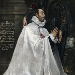 Картина Хулиано Ромеро и его небесный покровитель, 1612 - 1618 - Музей Прадо