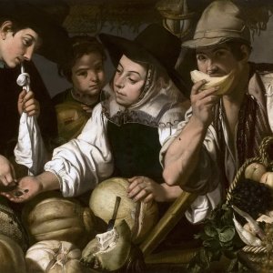 Картина Продавцы фруктов, 1650 - Музей Прадо