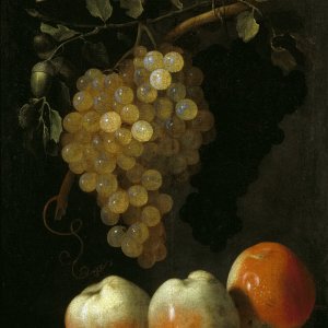 Картина Натюрморт с виноградом и яблоками - Музей Прадо