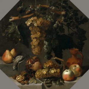 Картина Натюрморт с виноградом, 1646 - Музей Прадо