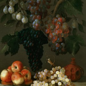 Картина Натюрморт с виноградом, яблоками и сливами, 1630 - Музей Прадо