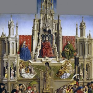 Картина Фонтан благодати и торжество церкви над синагогой, 1430 - Музей Прадо